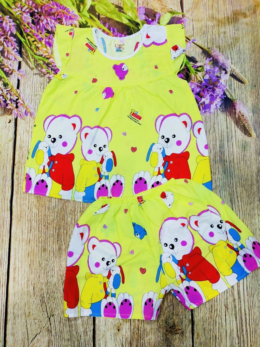 Combo 04 bộ tole (lanh) bé gái (SIZE 20-25KG)