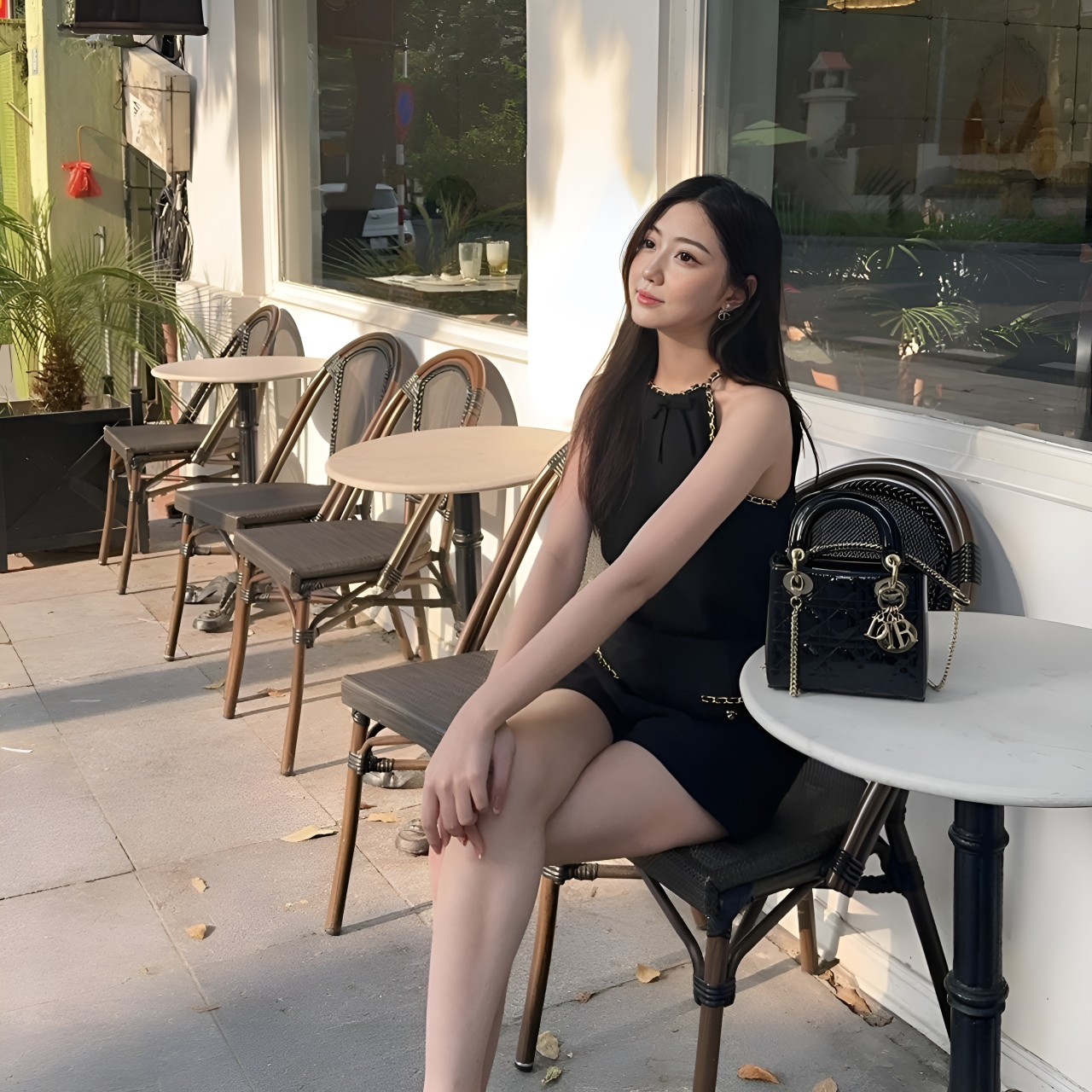 Set áo yếm phối cổ, quần short nữ Linly Store