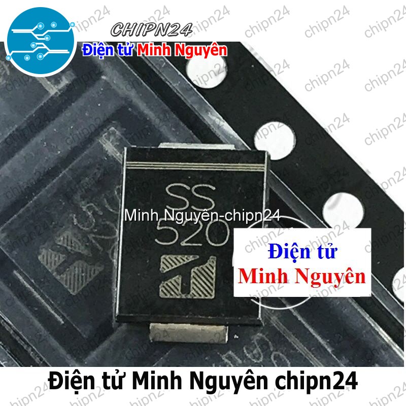[5 con] Diode SS520 SMC 5A 200V (SR5200 SB5200) - HH005113