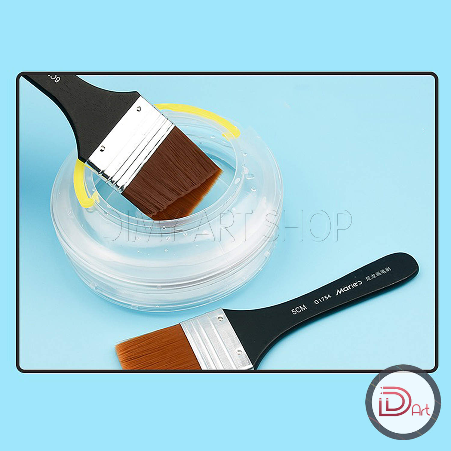 [DIMY ART] Chổi vẽ/panh xô Marie's Nylon, cán đen cao cấp