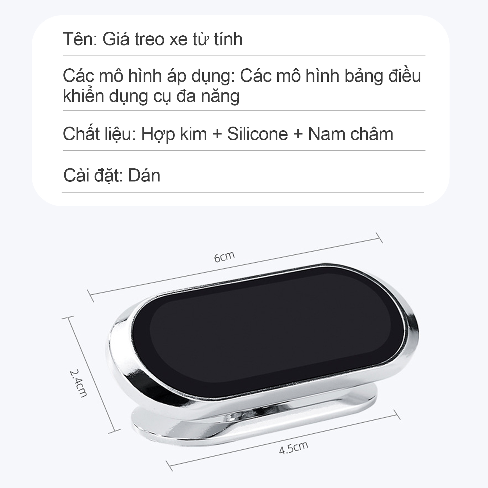 Giá đỡ điện thoại trên ô tô,nam châm giá đỡ điện thoại xoay 360 độ,gắn bảng điều khiển xe tính để bàn