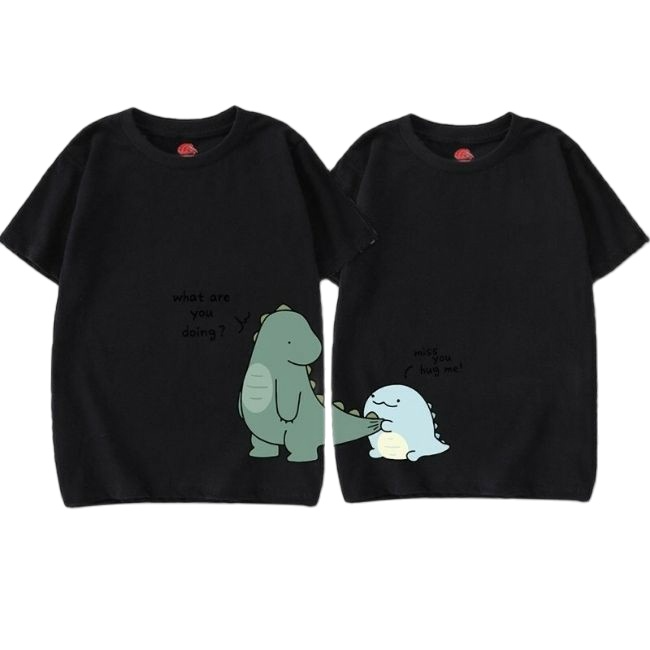 [FREESHIP] ÁO ĐÔI KHỦNG LONG CUTE