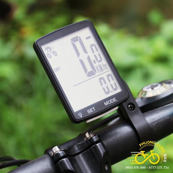 Đồng hồ đo tốc độ xe đạp không dây mặt to 2.8in có đèn nền