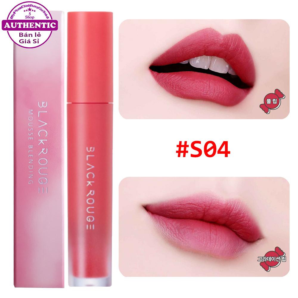 SON KEM LÌ BLACK ROUGH MOUSSE BLENDING