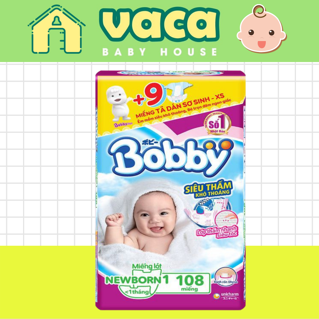 MIẾNG LÓT BOBBY NB1 108 MIẾNG