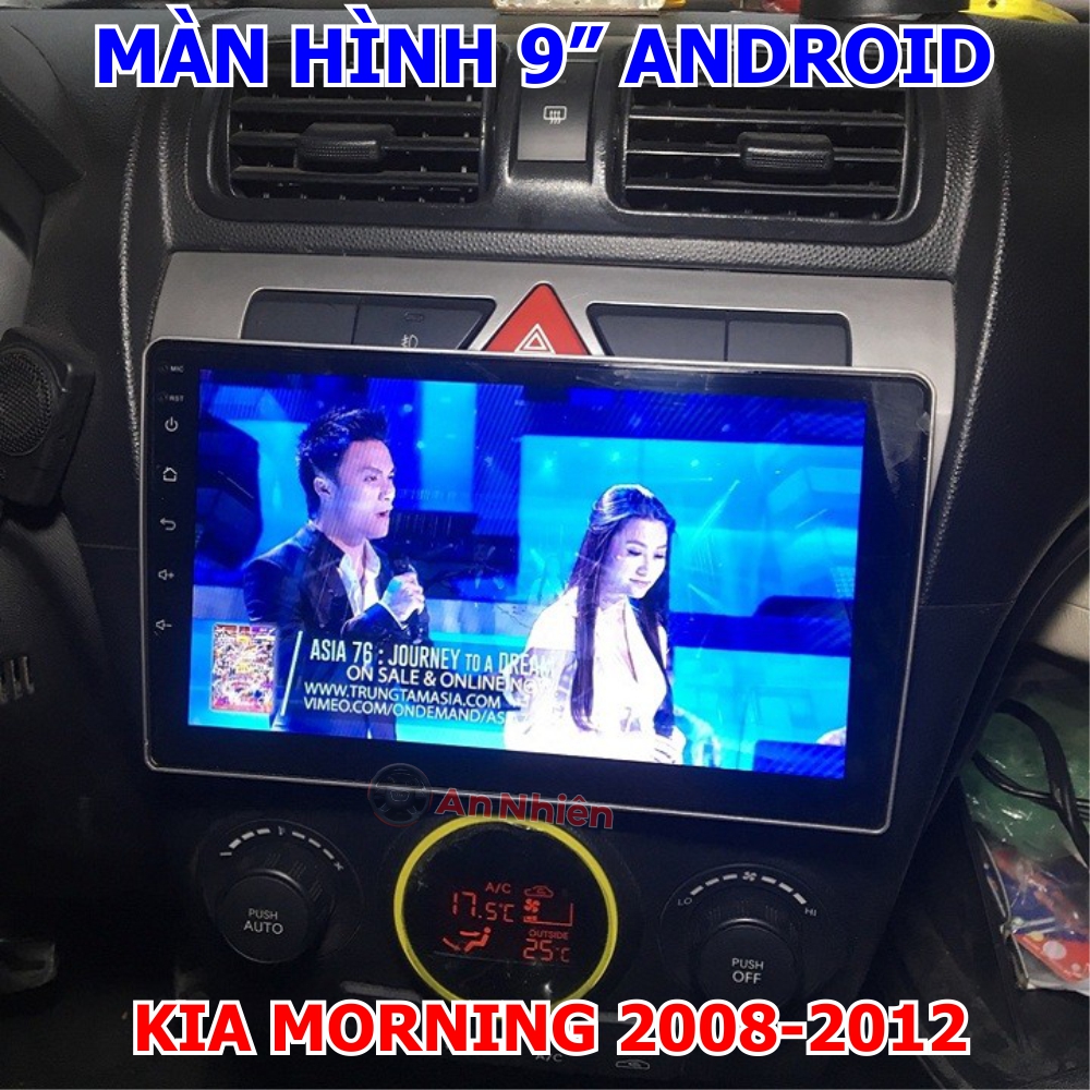 [Kho Hải Phòng] Màn Hình 9 inch Cho Xe KIA MORNING - Chạy Android Tiếng Việt, điều khiển giọng nói, Tích Hợp GPS Chỉ Đường, vô lăng, Xem Camera Lùi, Đầu Màn hình DVD Kèm Mặt Dưỡng Giắc Zin Cho Xe KIA MORNING