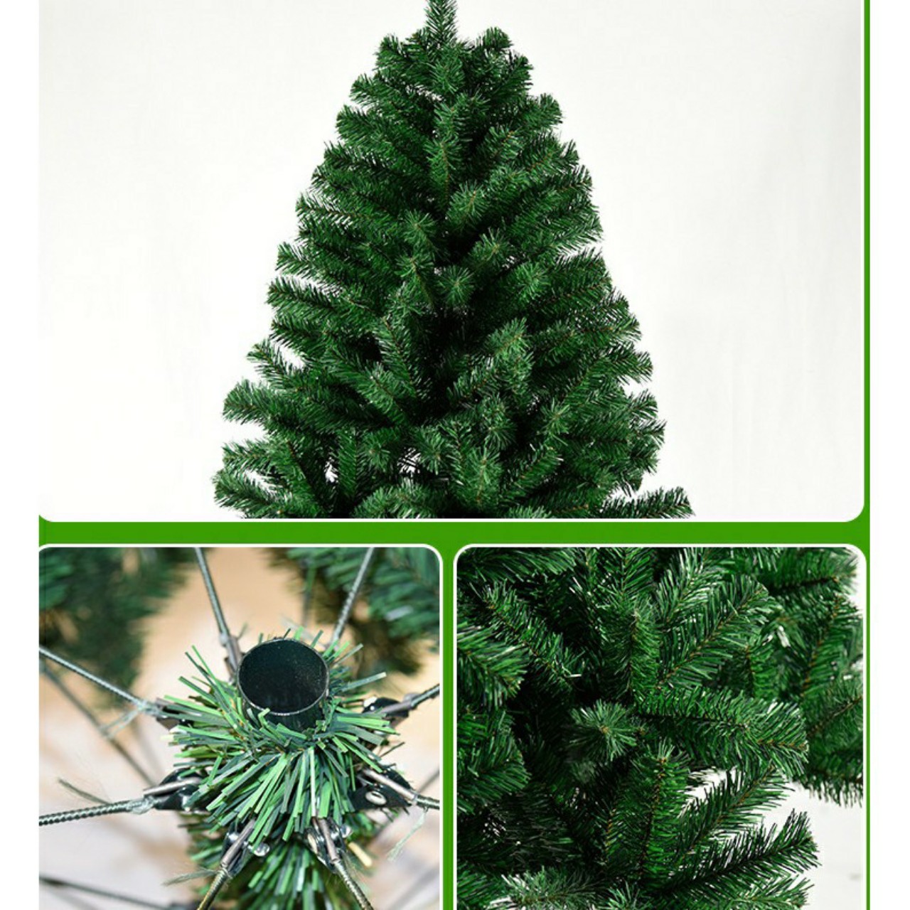 Cây thông 1.5M Cao Trang Trí Giáng Sinh Noel Việt Nam Cao Cấp Rẻ Chất Lượng( tặng 4 dây kim tuyến ) QT201