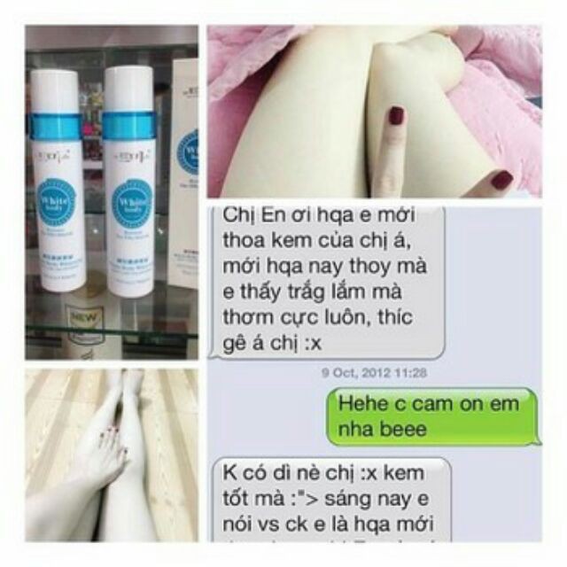 White body kích trắng sáng da tự nhiên