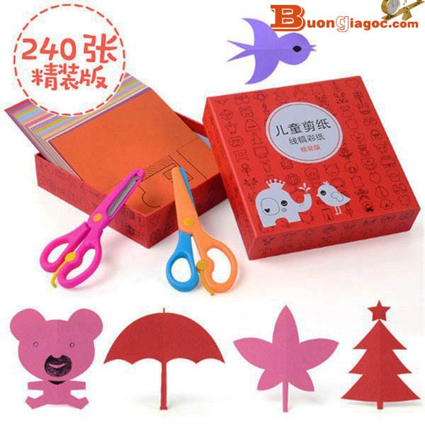 Bộ Cắt Giấy Sáng Tạo Cho Bé Yêu