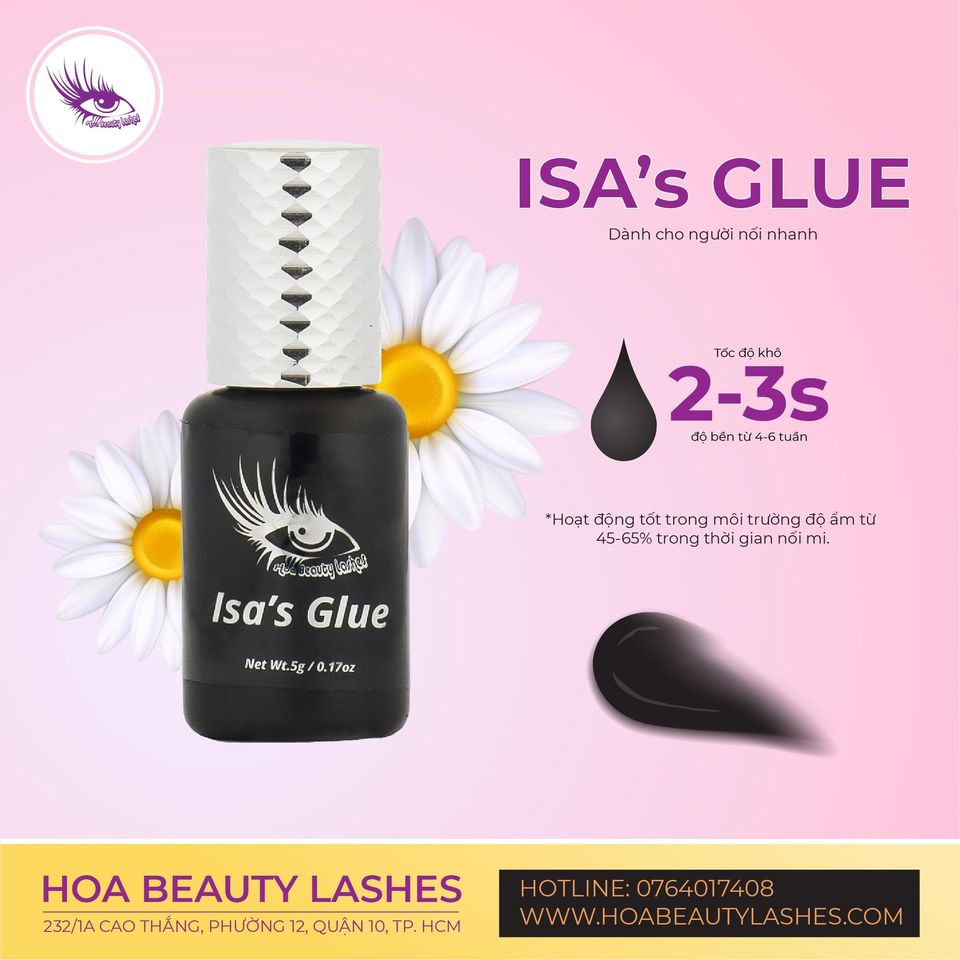 ISA GLUE (Keo nối mi) Hoa beauty Lashesvn