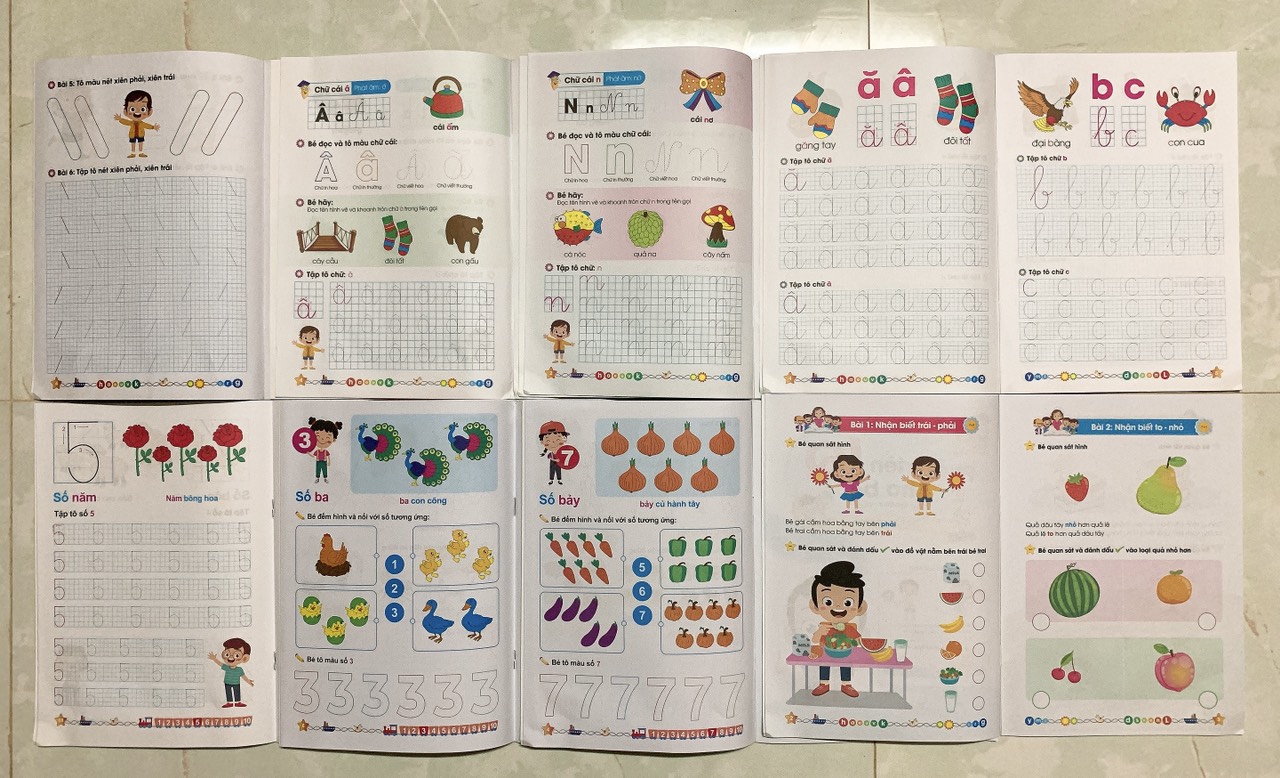 Sách - Phát triển IQ cho bé dành cho trẻ 4-5 tuổi (túi 8 quyển)