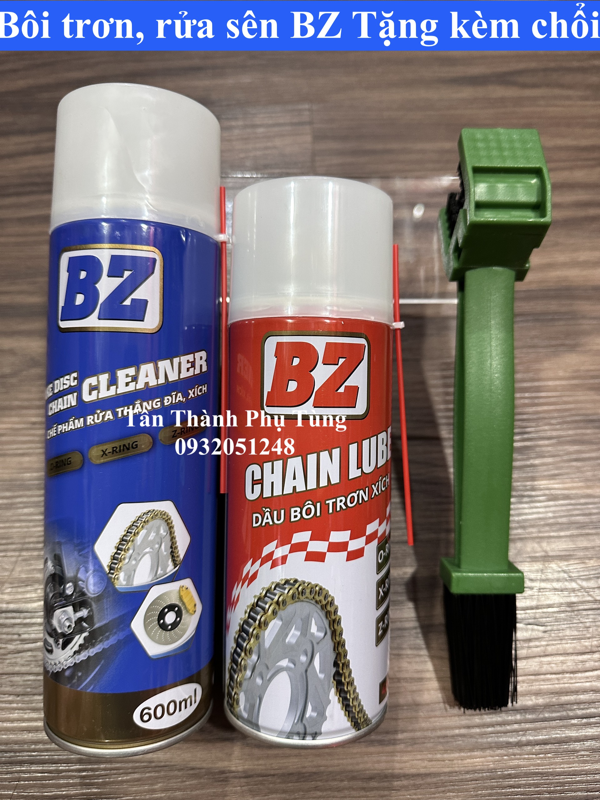 Combo BZ Dưỡng sên, rửa sên TẶNG kèm chổi ( 2 chai kèm chổi)