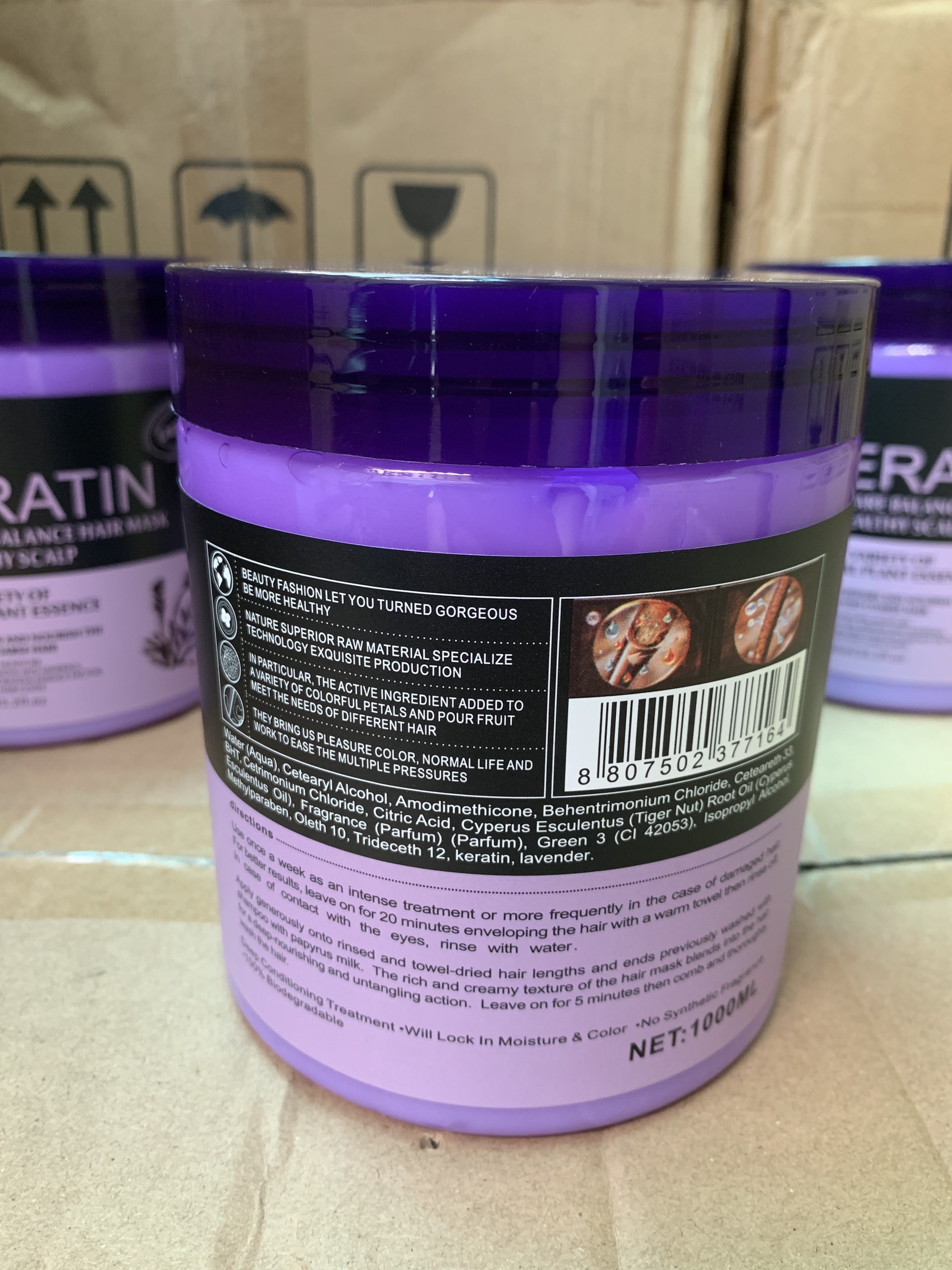 [HCM]Hấp Dầu Keratin Tím Hương Lavender 1000ml