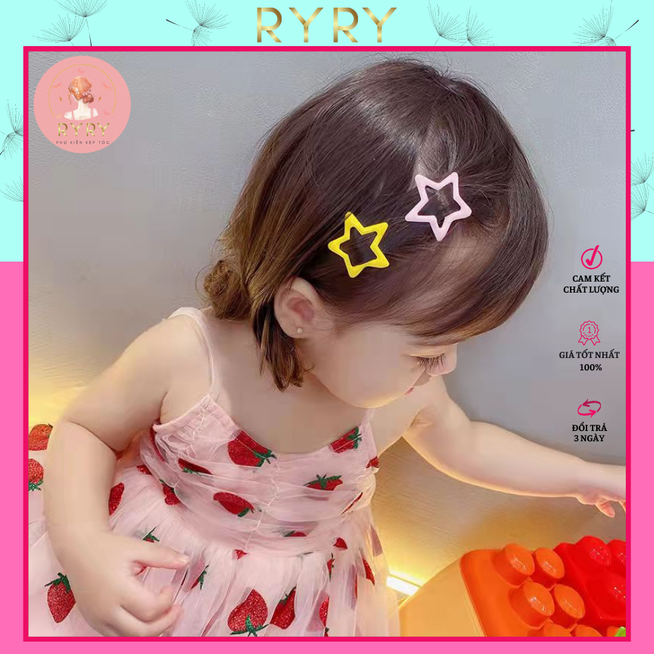 Set 5 Kẹp Tóc Mái Nhiều Kiểu Màu Sắc Ngọt Ngào Cho Nữ Và Bé Gái