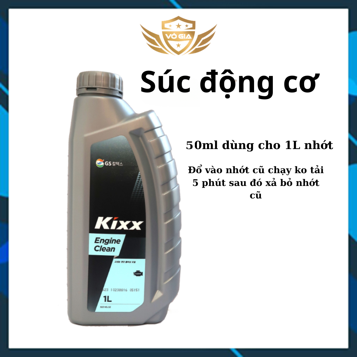 Dung dịch súc rửa động cơ Kixx ENGINE CLEAN 1L
