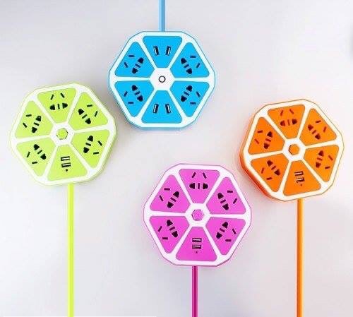 [Trợ giá] Ổ Cắm Điện Hình Trái Cam 2 Cổng USB