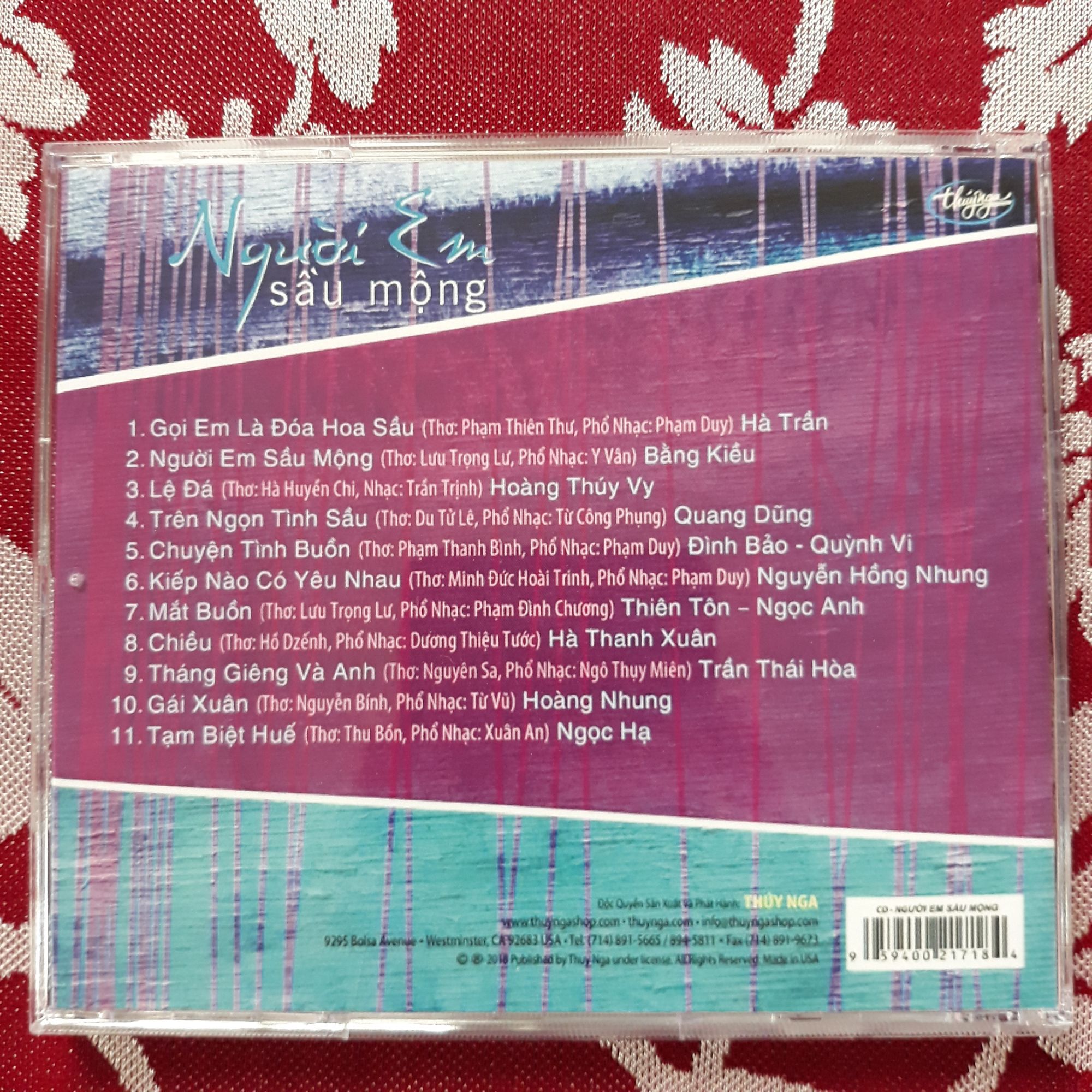 Bộ 5 đĩa cd Thúy Nga phono