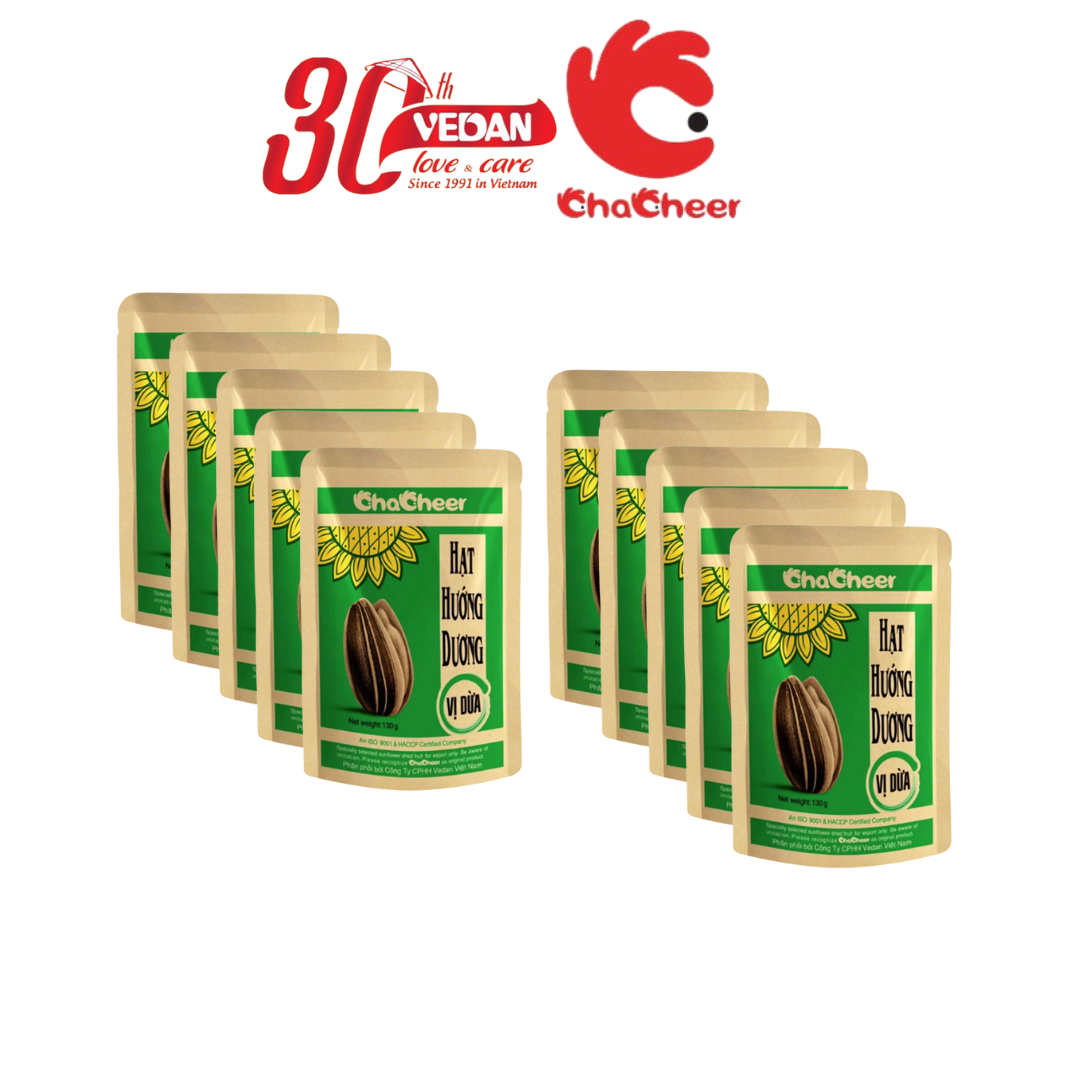 Combo 10 Gói Hạt Hướng Dương CHACHEER Nhập Khẩu 130g
