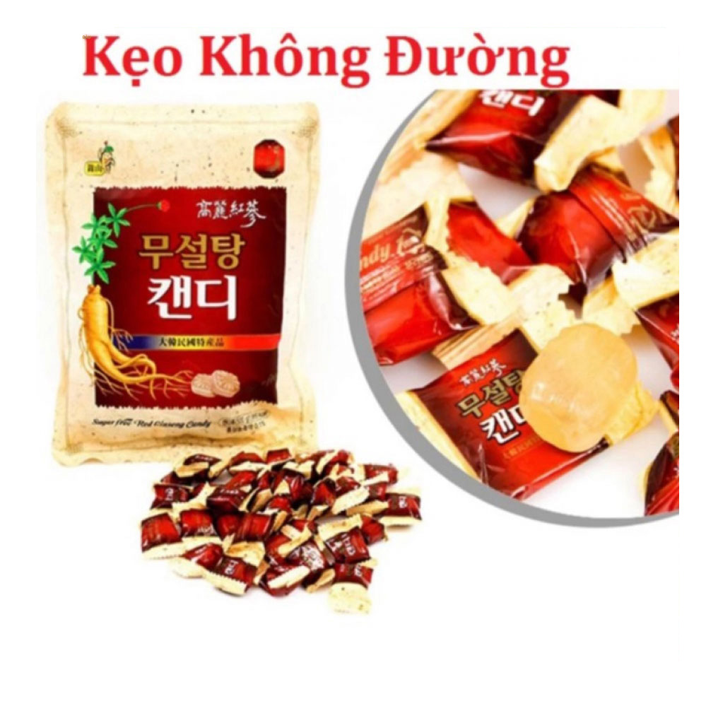 kẹo Sâm Không Đường trắng Hàn Quốc [ COMBO 2 BỊCH LỚN ]  - BINZINSON