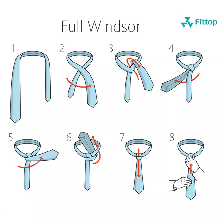 Cà Vạt Nam Công Sở FITTOP CAVAT-012 Bản 8cm