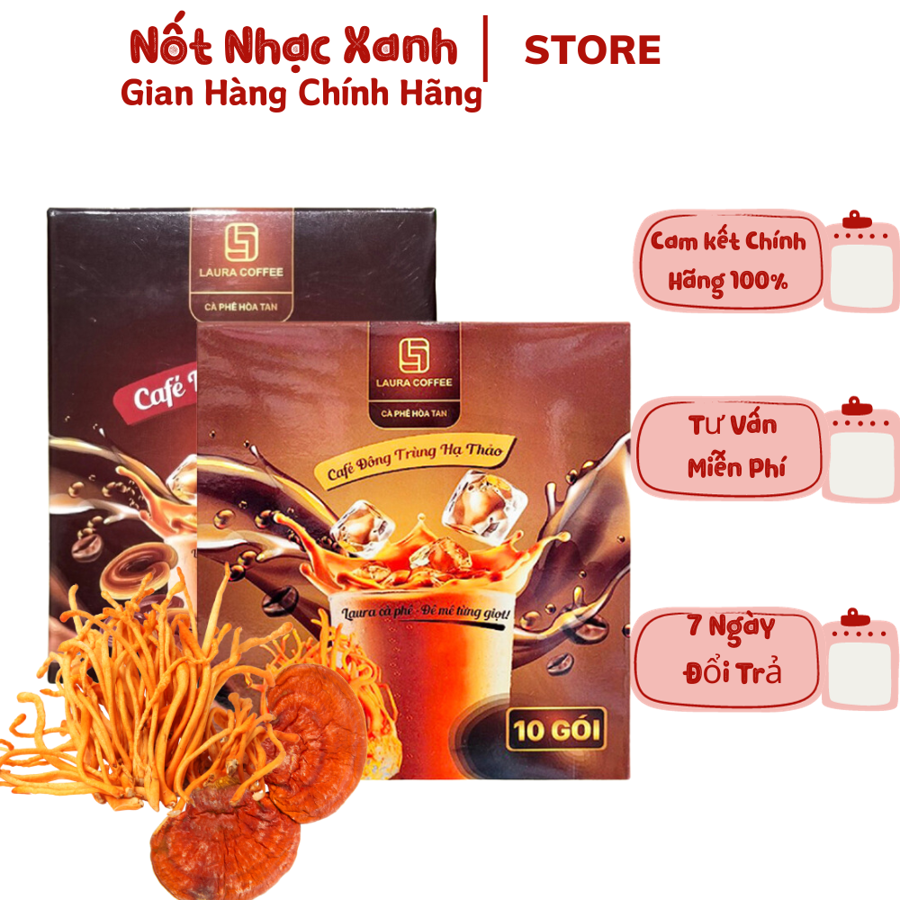 Cà phê Nhật Kim Anh cà phê hòa tan Laura Coffee (Hộp 10 gói)