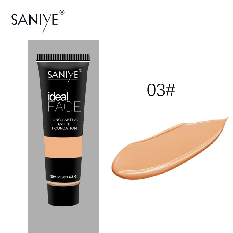 SANIYE Kem nền trang điểm gốc đầy đủ che mặt R1157