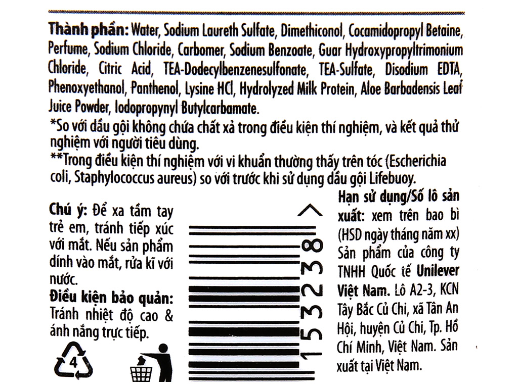 Dầu gội Lifebuoy chai 640g