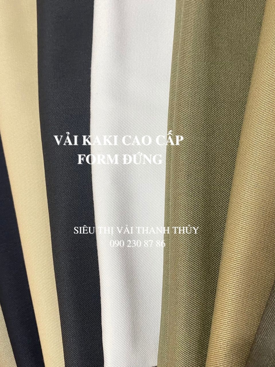 VẢI KAKI CAO CẤP ( FORM ĐỨNG ) MAY QUẦN NAM CÔNG SỞ