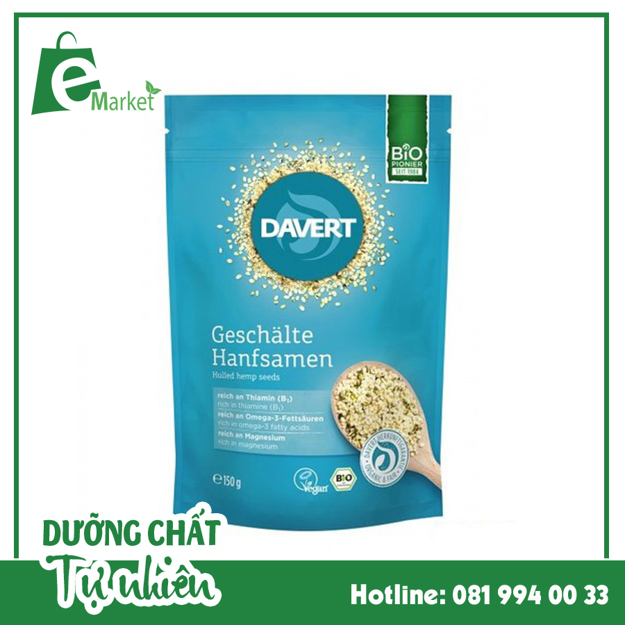 Hạt gai dầu hữu cơ Davert