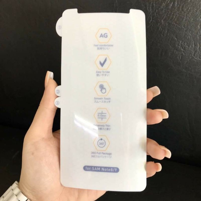 Miếng Dán PPF Dẻo Nhám Chống Vân Tay  - Dành Cho Samsung S8 S9 S8+ S9+ S10 S10+ Note8 Note9 Note10 Note10+