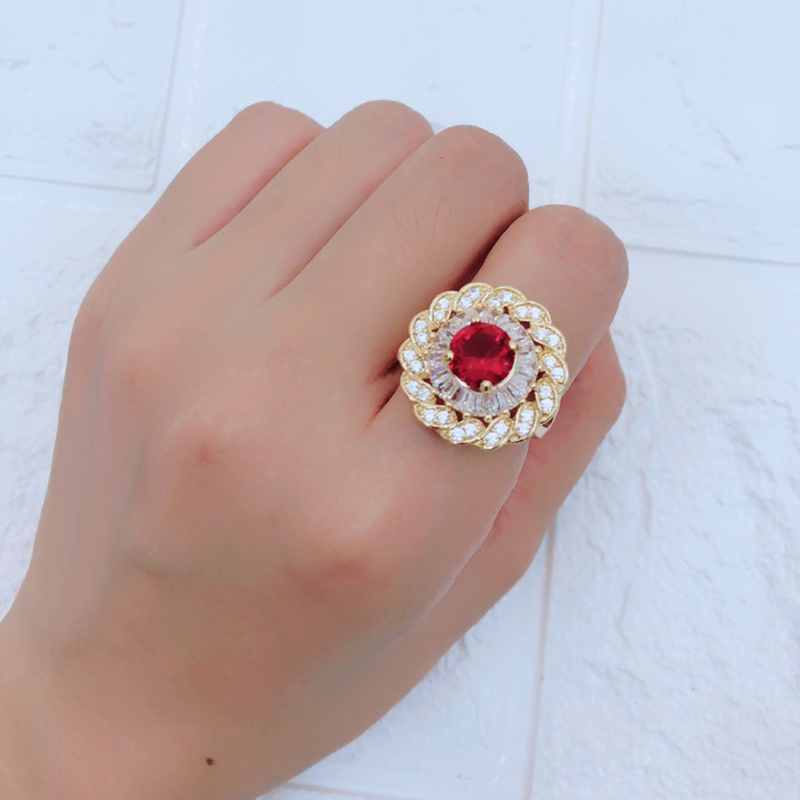 Nhẫn mạ vàng cao cấp January Love MKM5