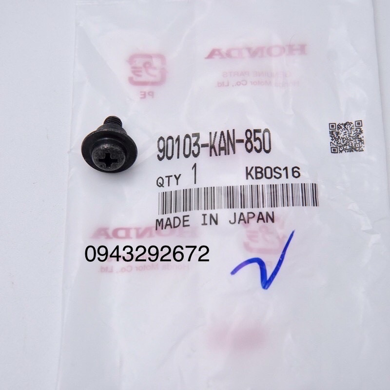 Vít Bợ Cổ Wave Thái, Wave Nhỏ (1 chi tiết) Zin Honda (90103KAN850)