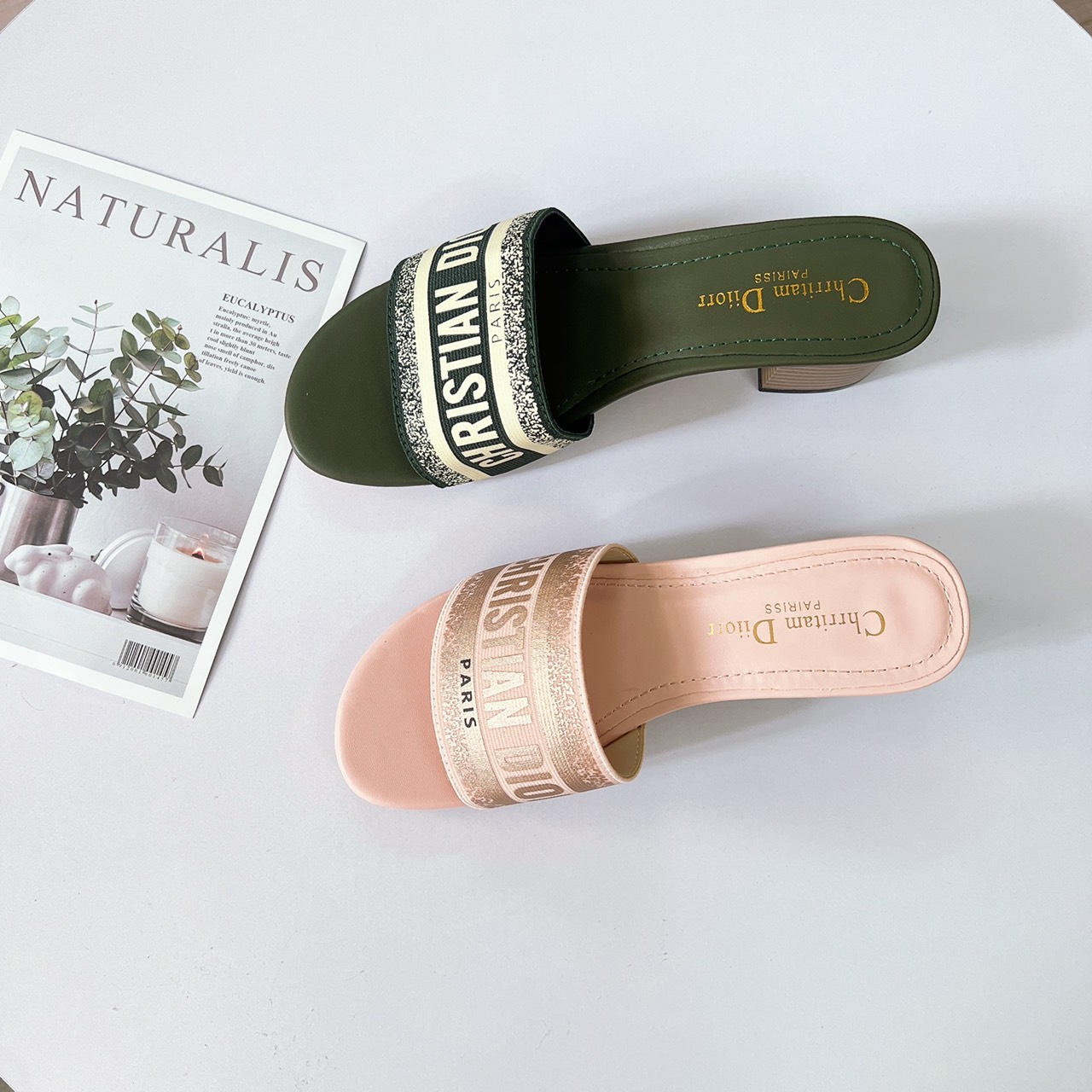 Guốc Christian Dior gót 5p