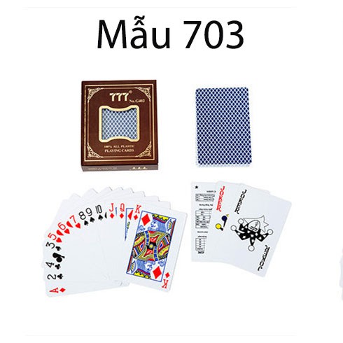 Bộ bài Poker nhựa chống nước 777
