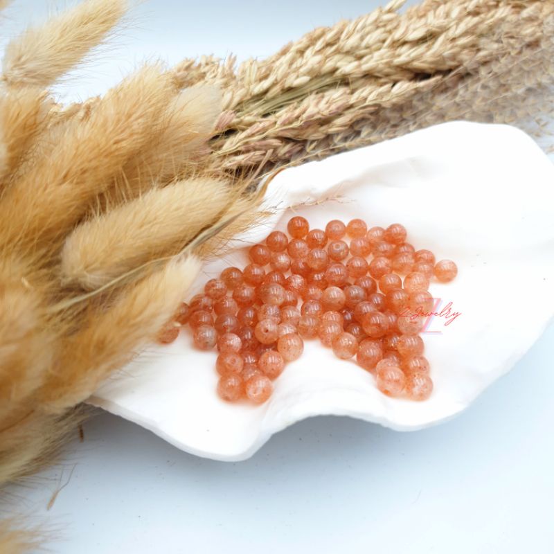 1 Hạt Đá Mặt Trời Sunstone Thiên Nhiên