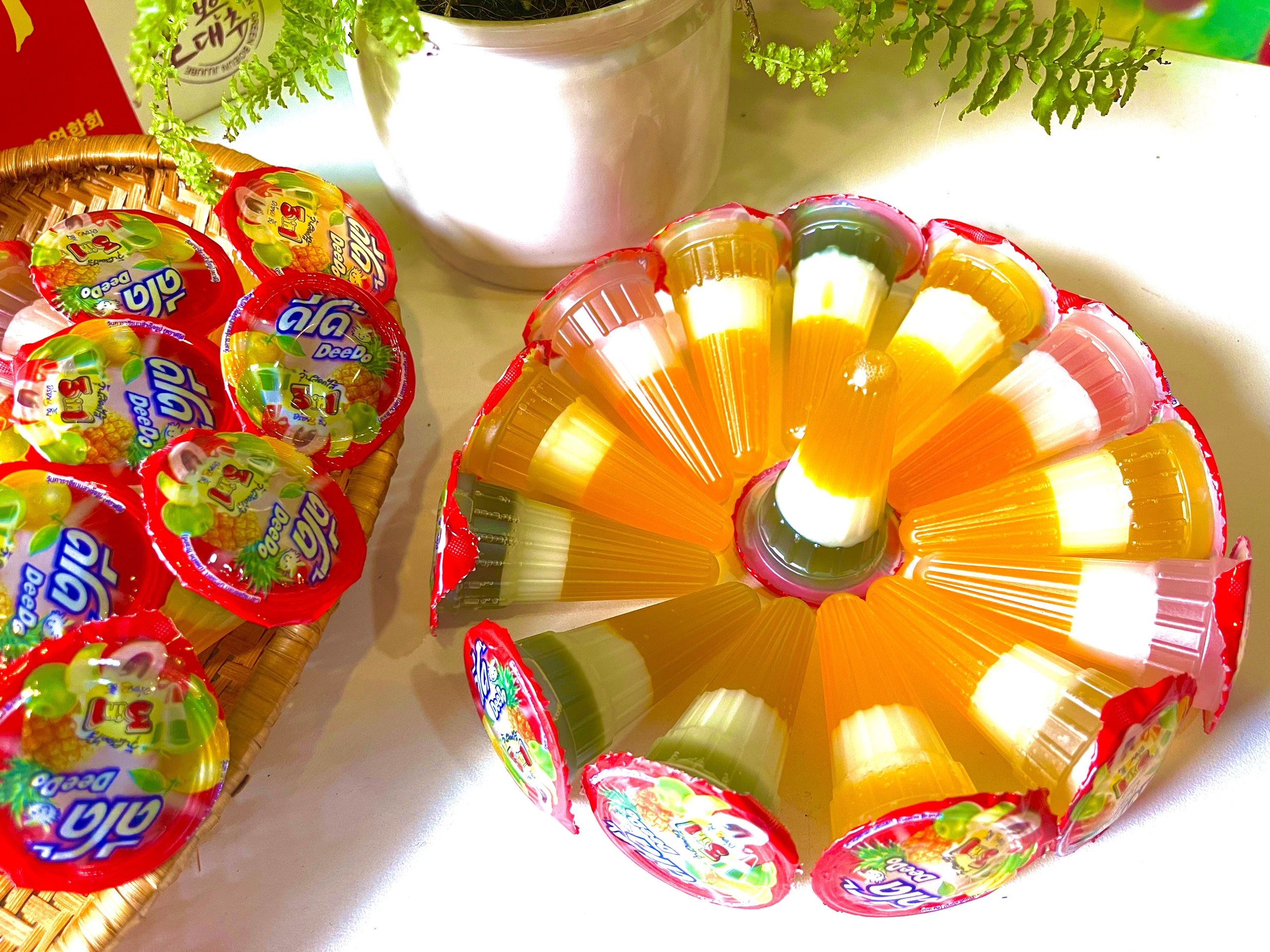 [500G - 1KG] Thạch Rau Câu Trái Cây 3 Tầng DEEDO Thái Lan