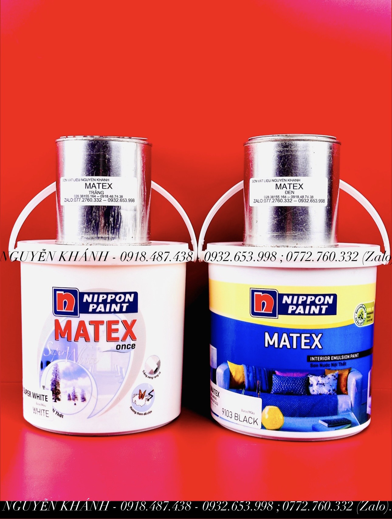 Sơn nước Matex đen, trắng chính hãng nippon