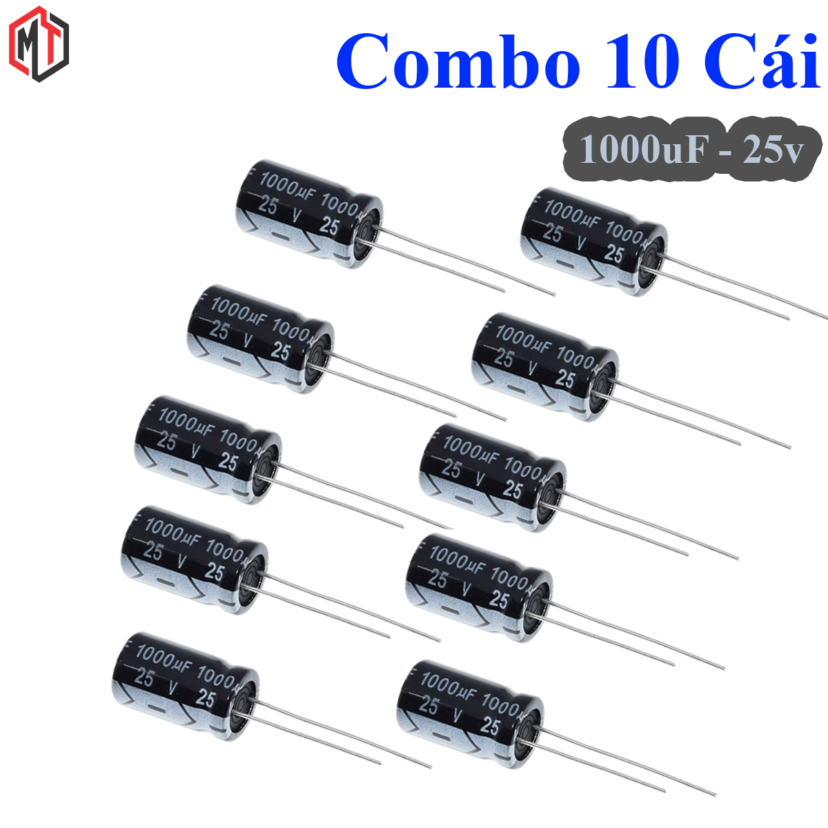 Combo 10 Cái Tụ hóa 1000uF 25V dùng cho nguồn LCD và ATX