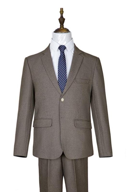 BỘ VEST NAM TRUNG NIÊN CAO CẤP KN43 XÁM NÂU