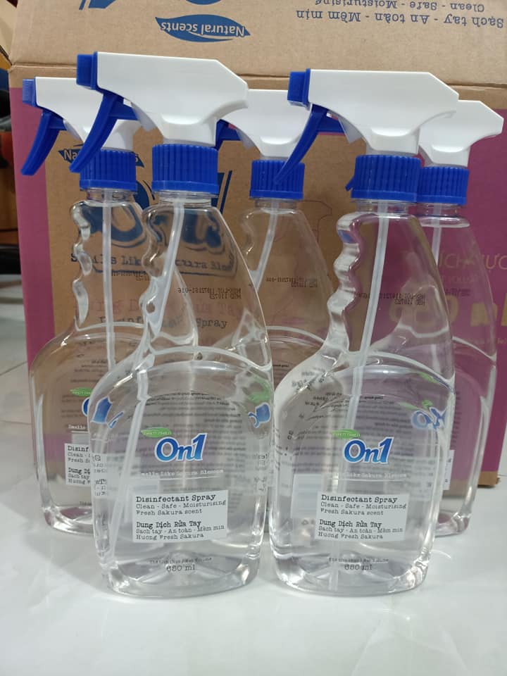 Dung Dịch Rửa Tay Khô On1 650ml - Dạng Xịt