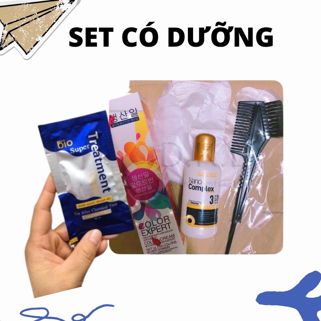 Thuốc nhuộm tóc RÊU KHÓI lên màu từ nền đen