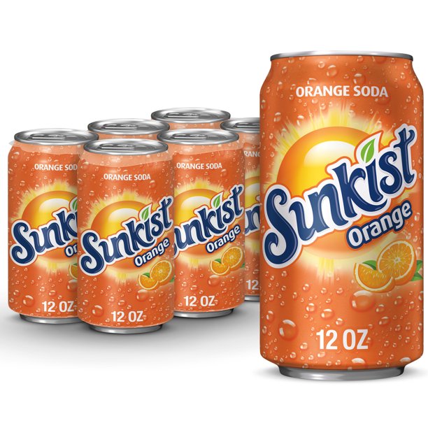 Nước Cam Có Gas Sunkist Orange Soda 355ml