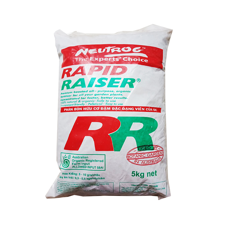 Phân hữu cơ dạng viên tan chậm nhập khẩu Úc Rapid Raiser 1kg