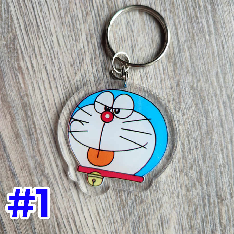 Móc Khóa 2 Mặt Doraemon Doremon Cute Dễ Thương 5x5cm QT0014