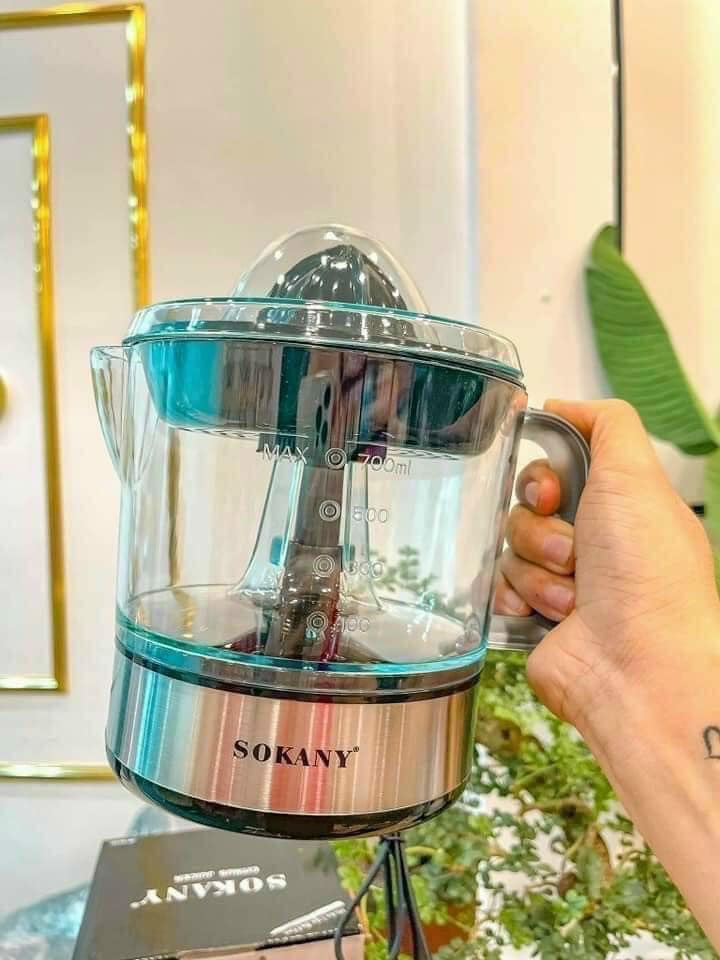 Máy vắt cam 2 chiều sokany,máy vắt cam chạy điện ngăn hạt và xác cam hiệu quả