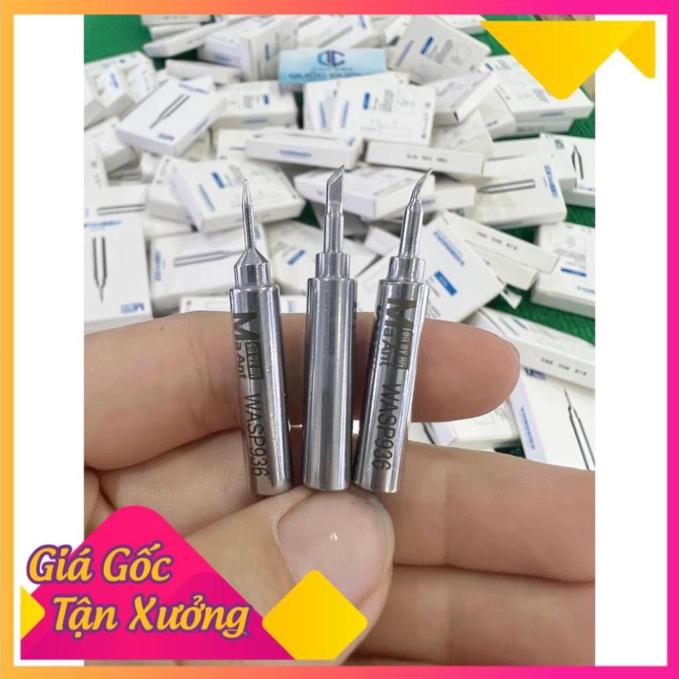 (sỉ lẻ) Mũi hàn 936 MaAnt cong - dao - thẳng (loại xịn) PGST2