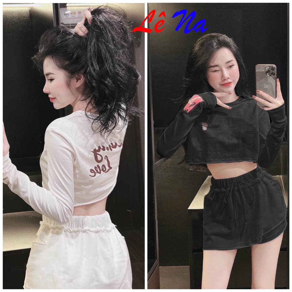 [Nhập LAZFASHION32 - giảm 60K] Set Đồ Áo Croptop Kèm Quần Váy SV36
