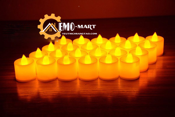 [FreeshipMAX] Nến điện tử lùn mini v1