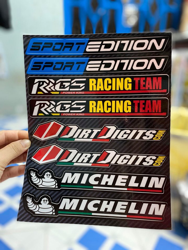 [HCM]TEM LOGO DÁN PHUỘC DÁN GẮP SPORT EDITION MICHELIN