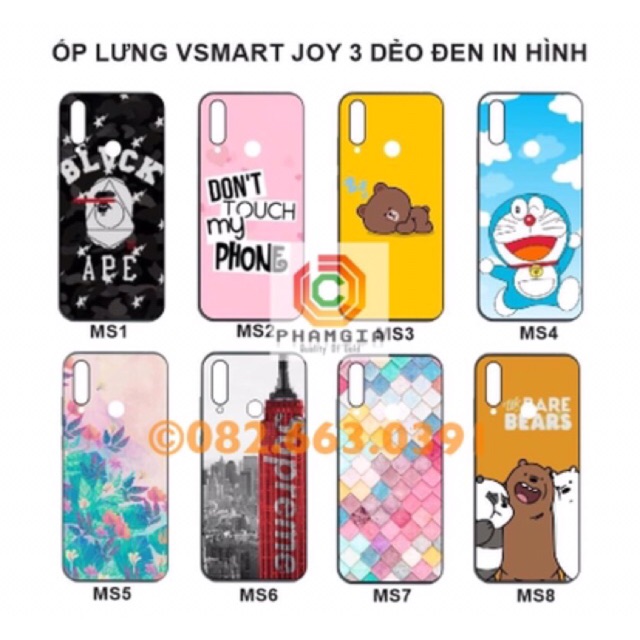 Ốp lưng vsmart joy 3 dẻo đen in hình đẹp, bền (P2)